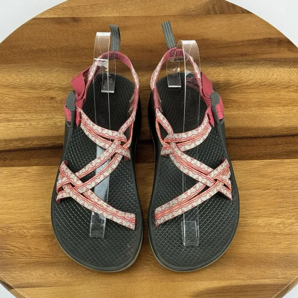 Big Kids Chaco Z2 Classic Red Athletic Casual Trail Walking Sandals Size 4 Y GUC